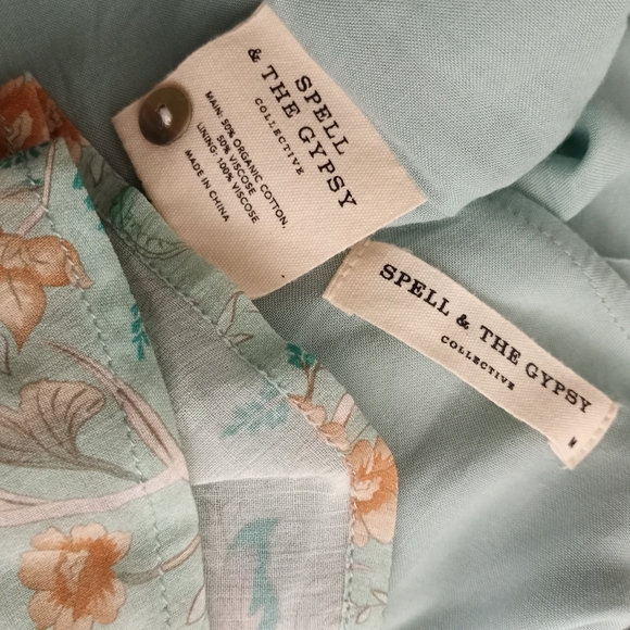 SPELL Mermaid Print Mini Dress Size M NWOT - Picture 7 of 15